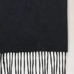 Mulberry Sort Cashmere Tørklæde 30x195