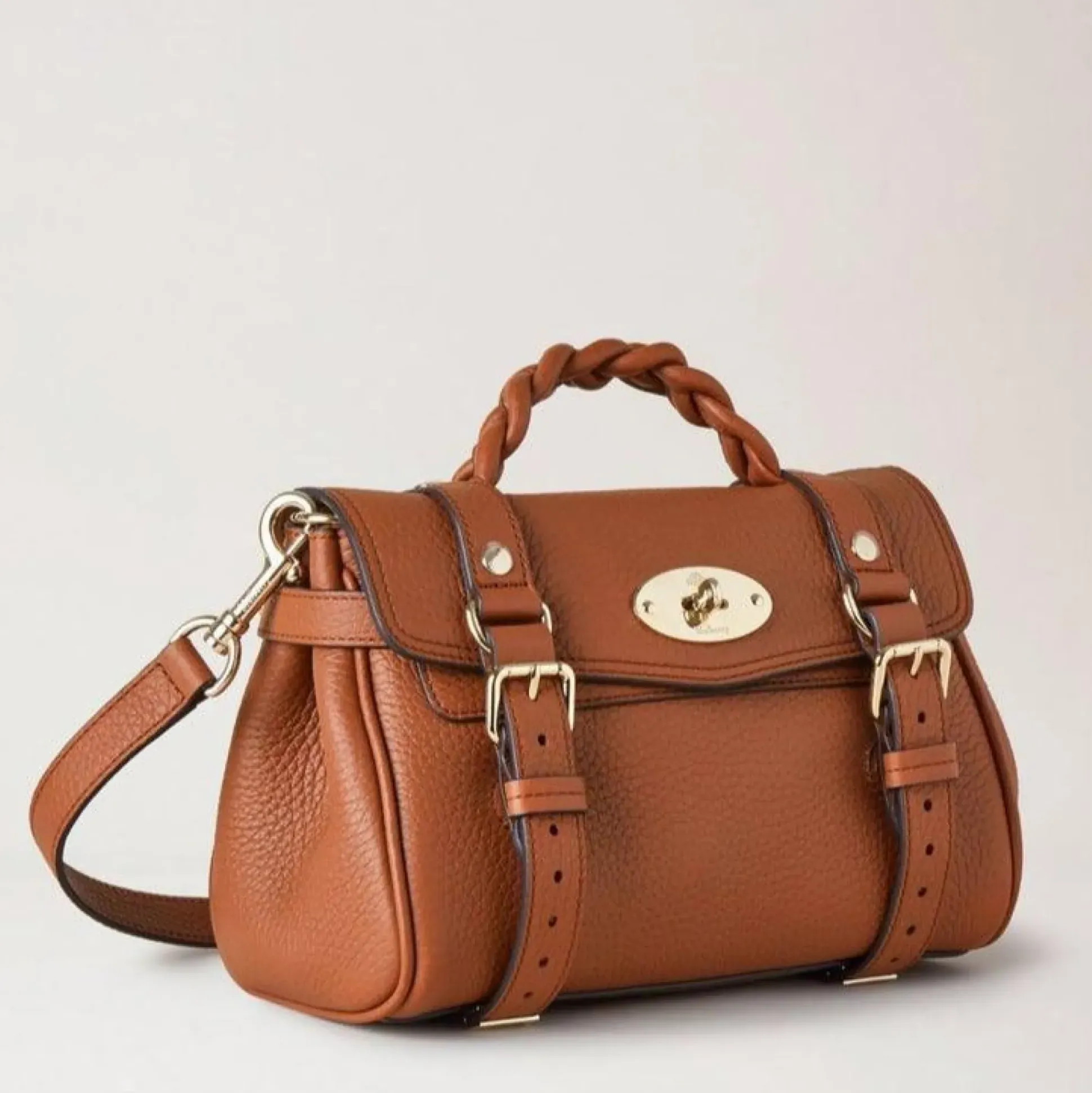 Mulberry Taske - Mini Alexa Heavy Grain Chestnut