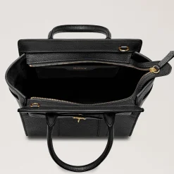 Mulberry Taske - Mini Zipped Bayswater Small Classic Grain Black