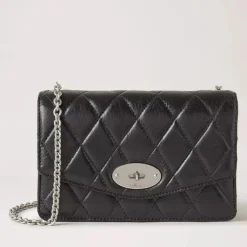 Mulberry Taske - Small Darley Black Quilted Shiny Calf