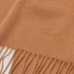 Mulberry Tørklæde - Cashmere Scarf Dark Camel