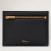 Mulberry Zipped Credit Card Slip Small Classic Grain Black