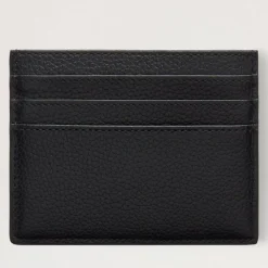 Mulberry Zipped Credit Card Slip Small Classic Grain Black