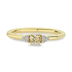 Nuran 14kt Champagne Diamant Ring - A3080CH