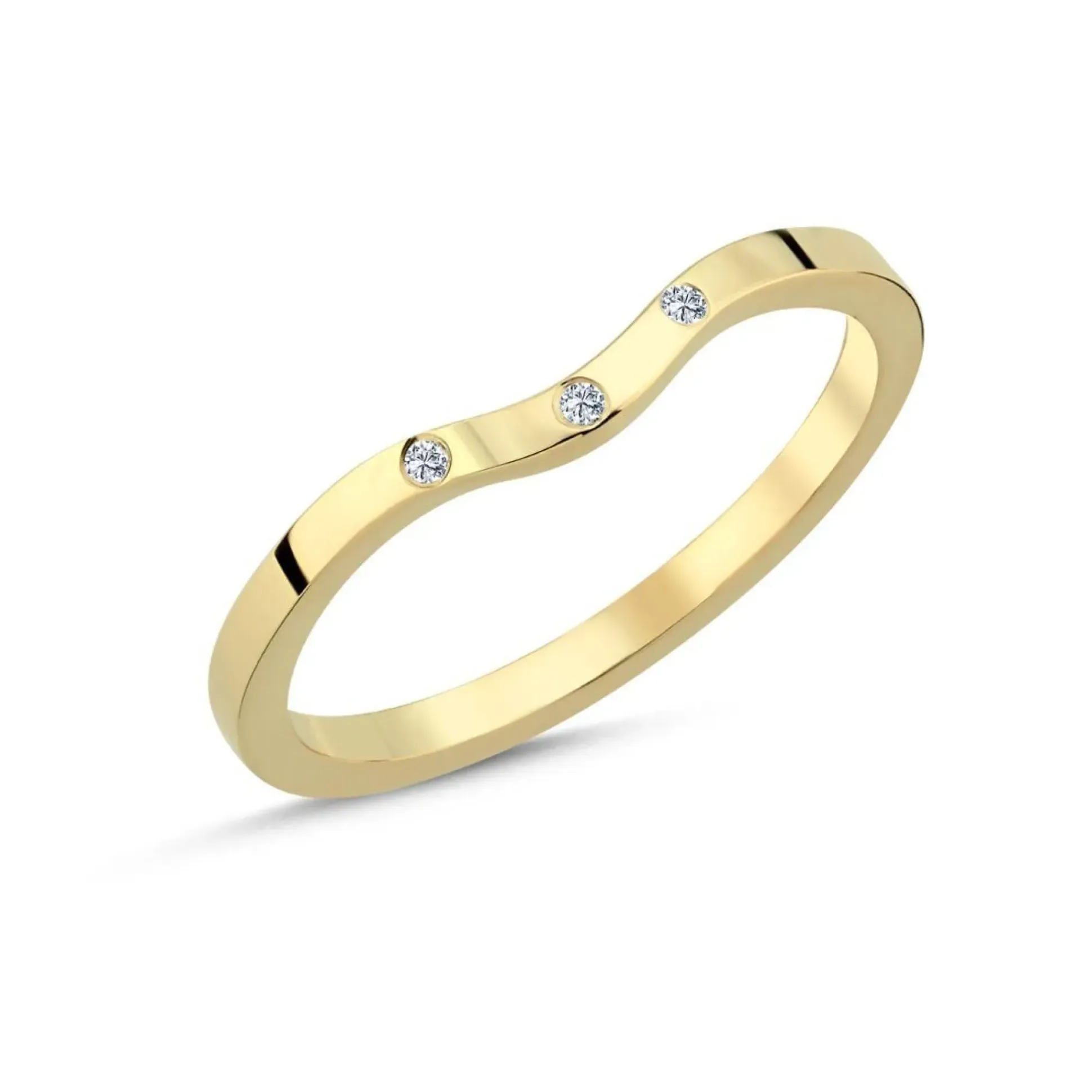 Nuran 14kt Guldring Med Diamanter - A4164