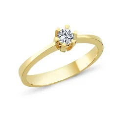Nuran 14kt Star Ring 0.05Ct W.Si