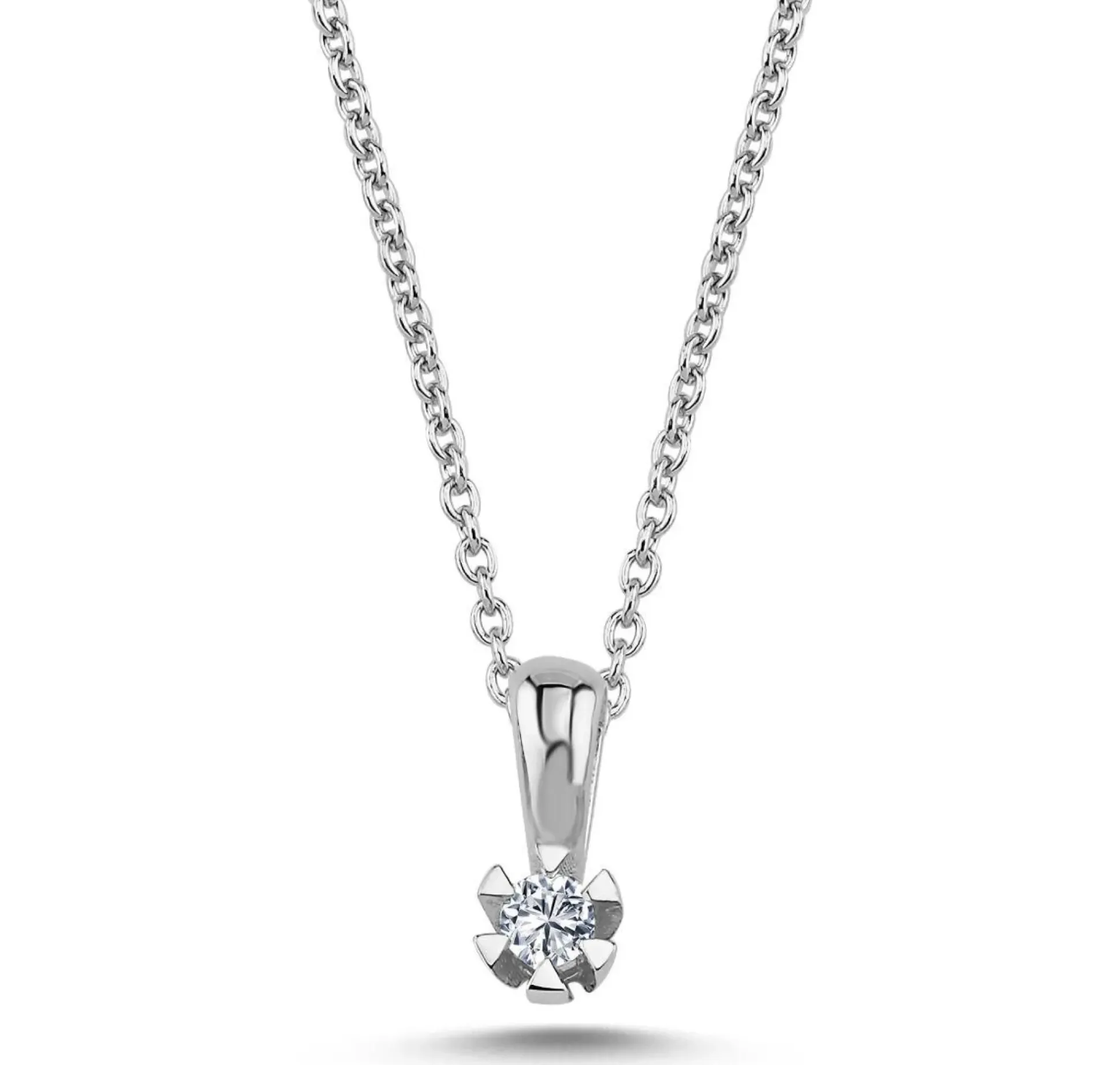 Nuran Star 14kt Hvidguld Vedhæng 0.05ct W.Si