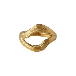 Pernille Corydon Flowing Dreams Ring I Forgyldt Sølv