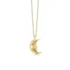 Polar Jewelry Moon Forgyldt Halskæde