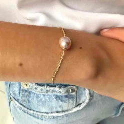 Ro Copenhagen 18kt Fryd Armbånd Med Rosa Barok