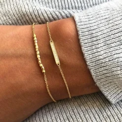 Ro Copenhagen 18kt Rock Beads Me Armbånd