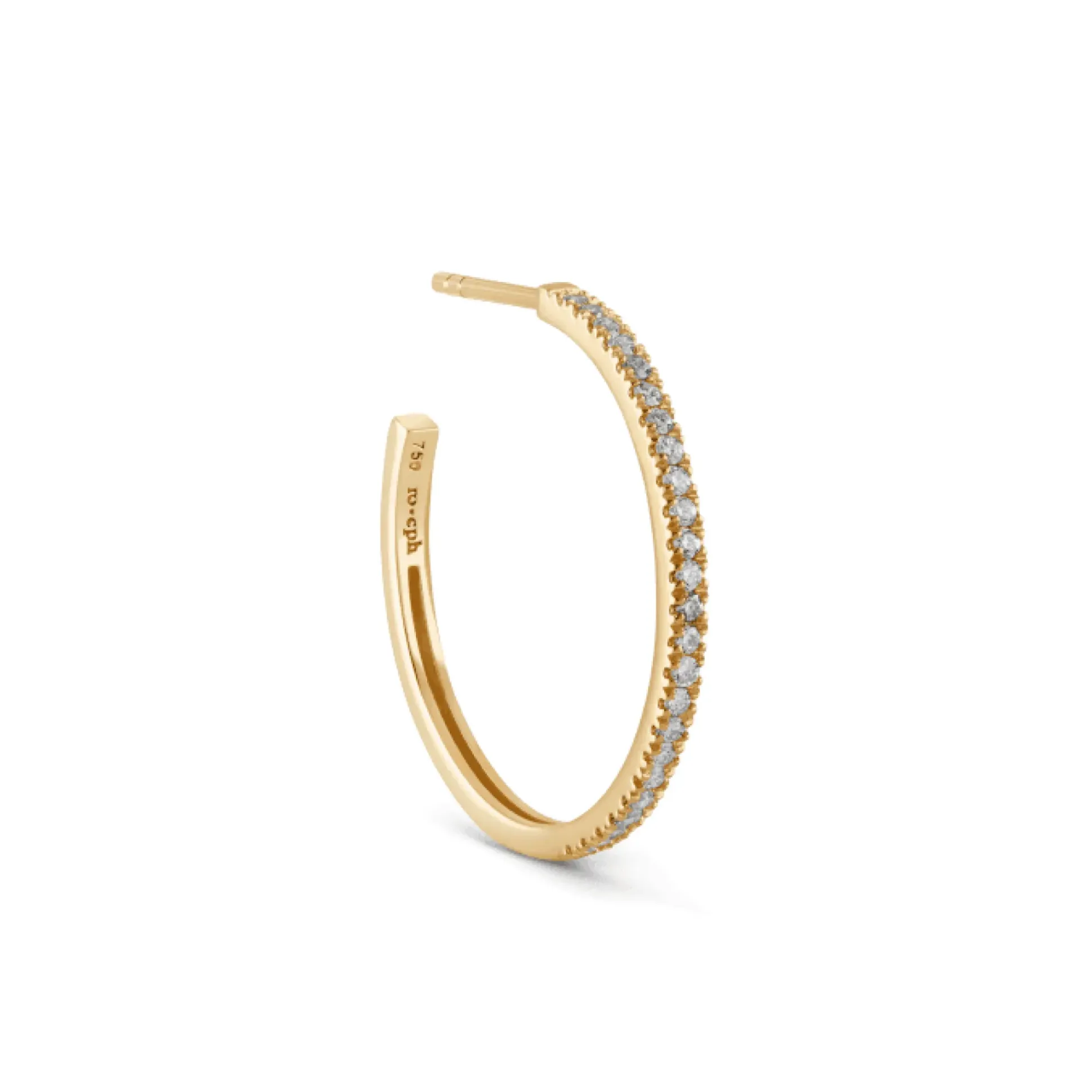 Ro Copenhagen 18kt Rock Classic Diamant Creol