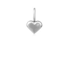 Ro Copenhagen 18kt Rock My Heart - Hjerte Vedhæng Hvidguld