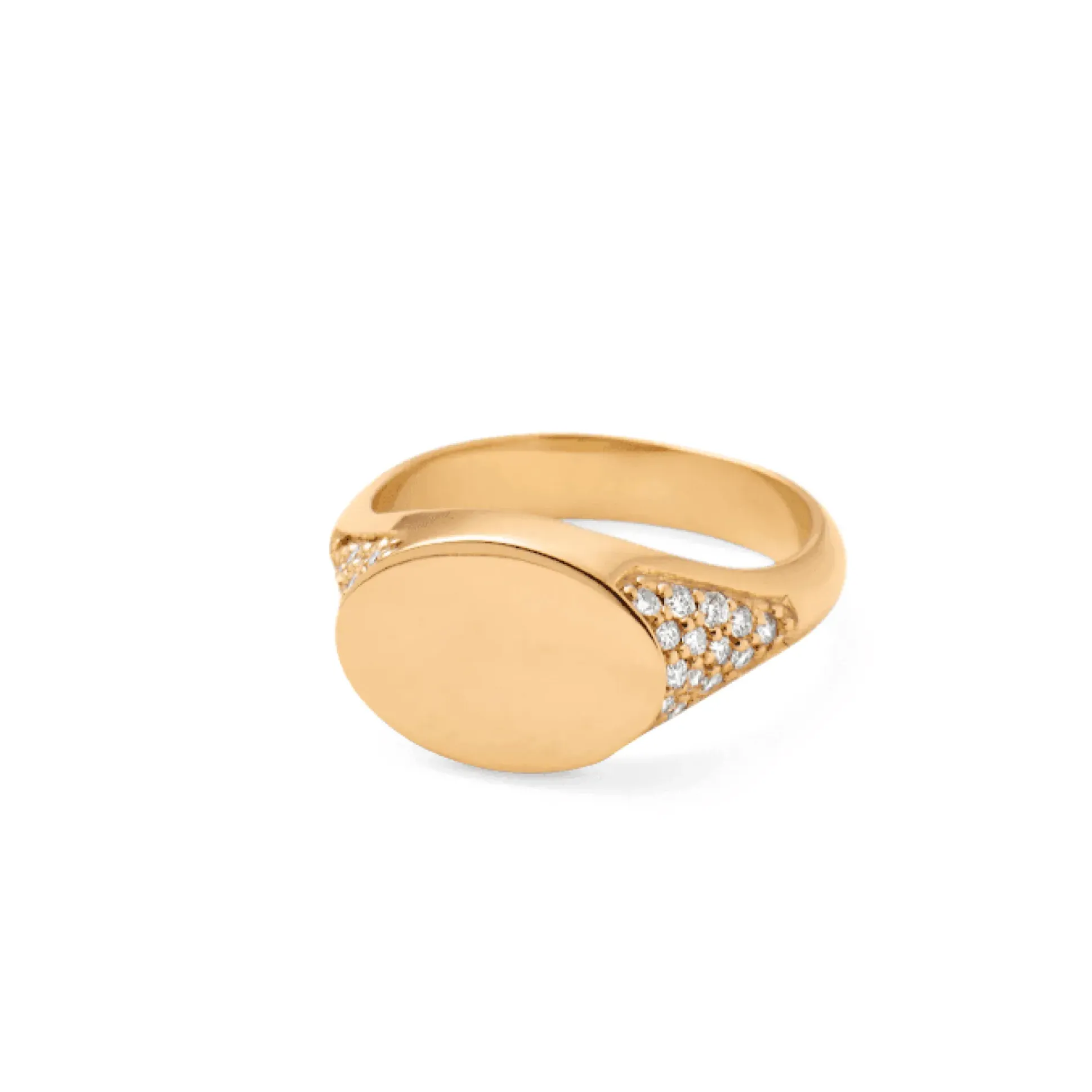 Ro Copenhagen 18kt Signetring Med Diamanter
