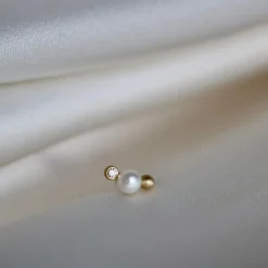 Ro Copenhagen Orbit Dot WWF Ørestikker 0.015ct TW/Si