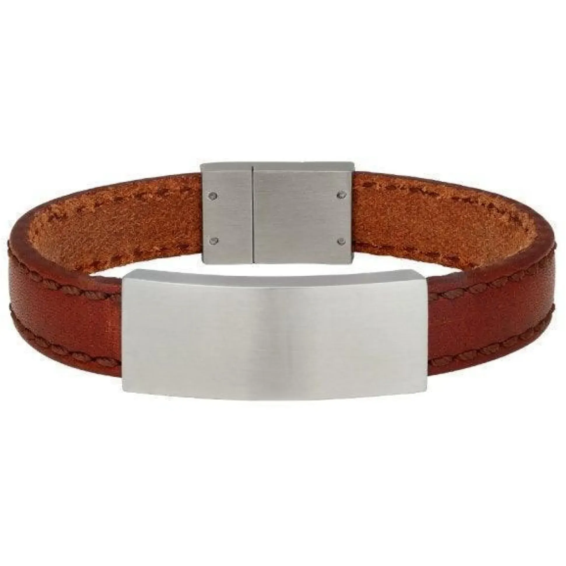 Son Of Noa Herre Armbånd Rustik Brun 21cm