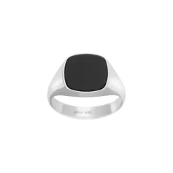 Son Of Noa Herrering I Sølv Med Onyx