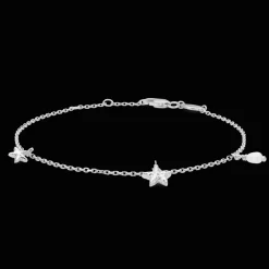 Studio Z Starfish Lustre Sølv Armbånd med Søstjerner