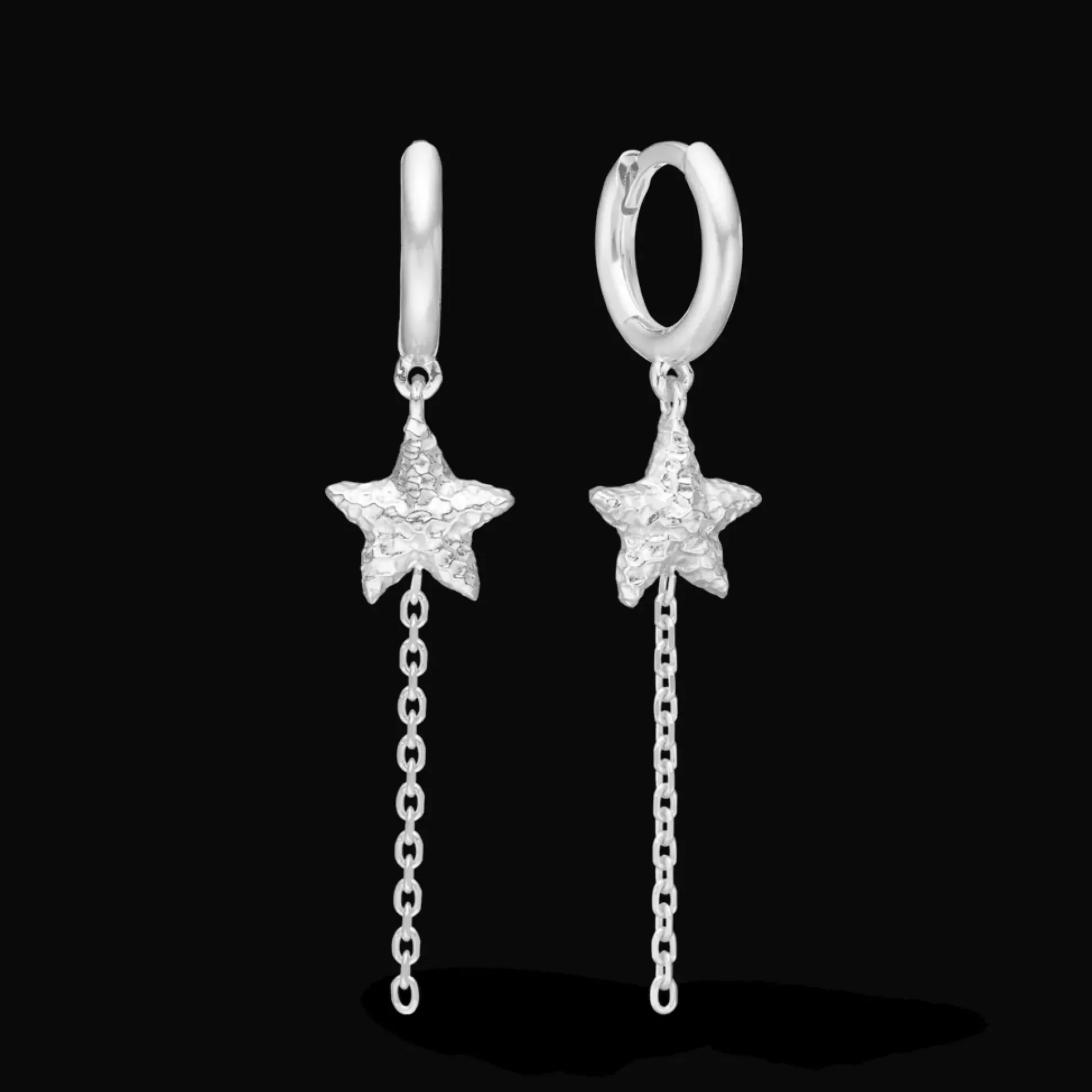 Studio Z Starfish Lustre Sølv Creol med Søstjerne