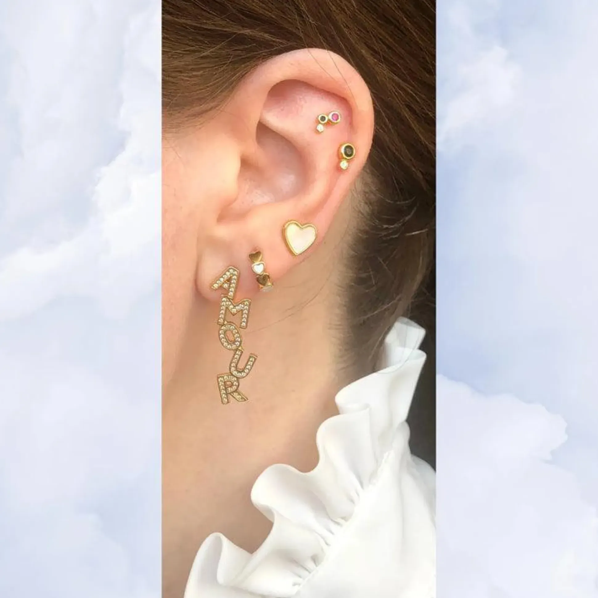 The Earring Shop Love Ørestik - SS2217