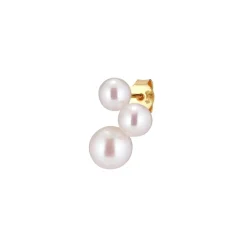 The Earring Shop Trois Left Perle Ørestik - FW2124