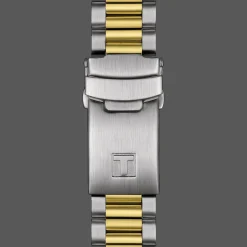TISSOT PR516 CHRONOGRAPH GULD PVD MED SORT URSKIVE