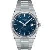 TISSOT PRX POWERMATIC 80 MED BLÅ URSKIVE