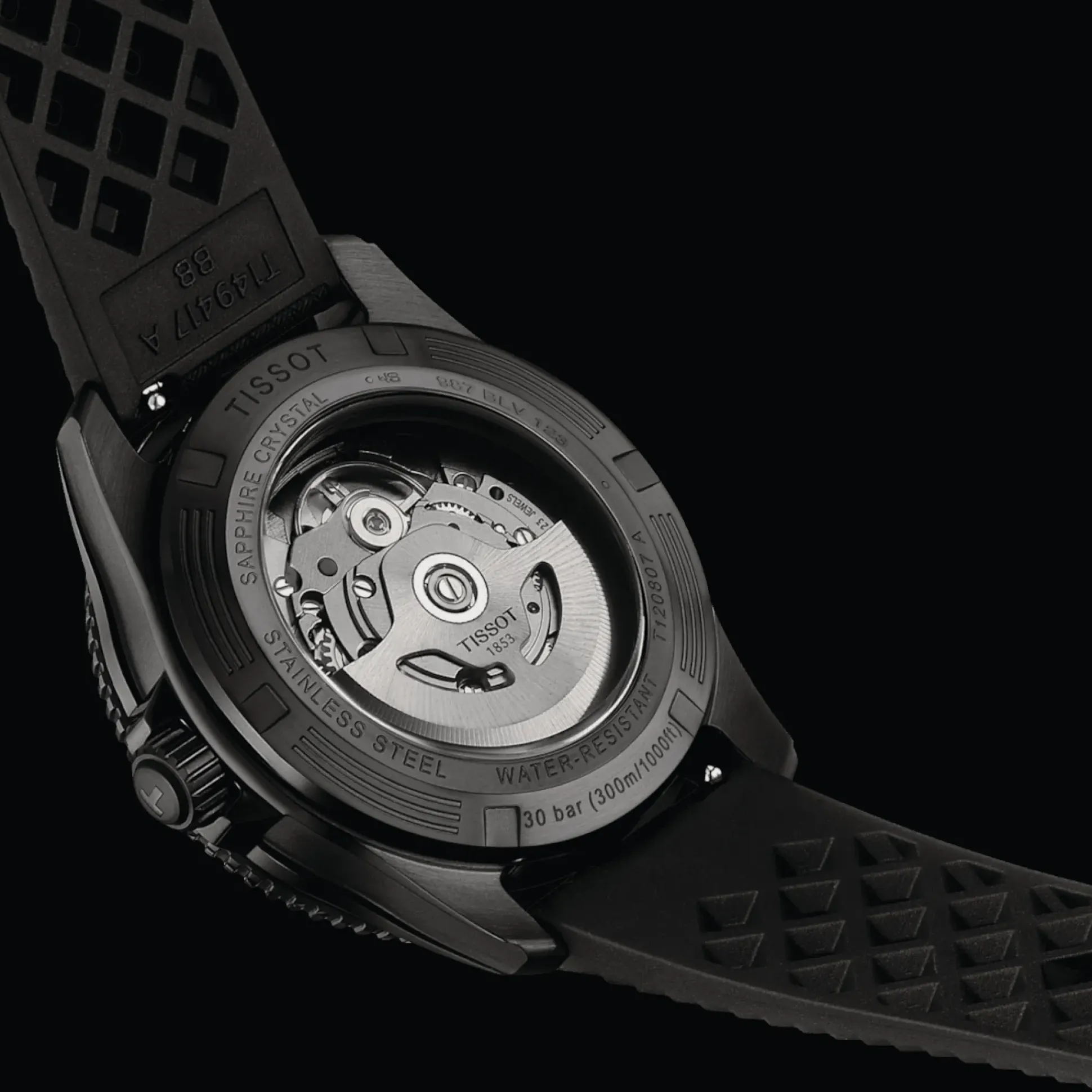 TISSOT SEASTAR 1000 POWERMATIC 80 40MM MED GUMMIREM