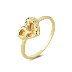 Wioga Abelone Forgyldt Hjerte Ring