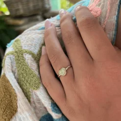 Wioga Anna-Auguste Forgyldt Rose Ring