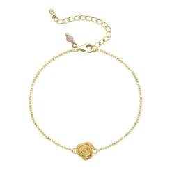 Wioga Luna-Maria Forgyldt Armbånd med Rose